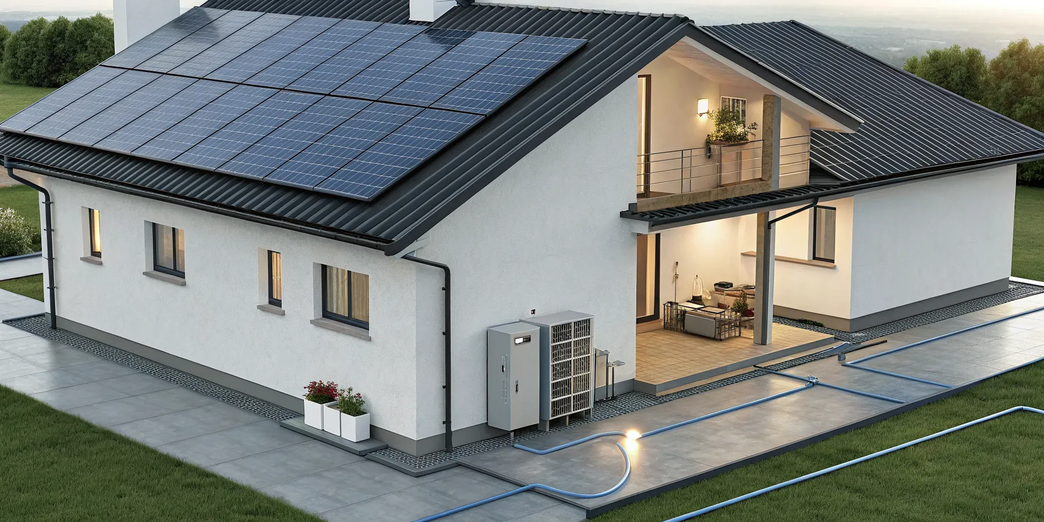 Adding a battery to an existing solar system for home energy storage.