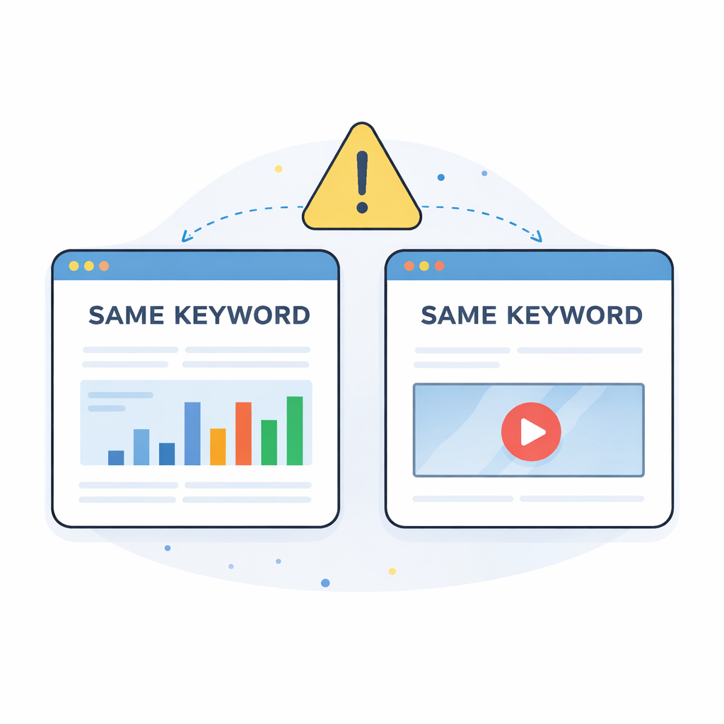 A man holding a search icon that has a text "SEO"