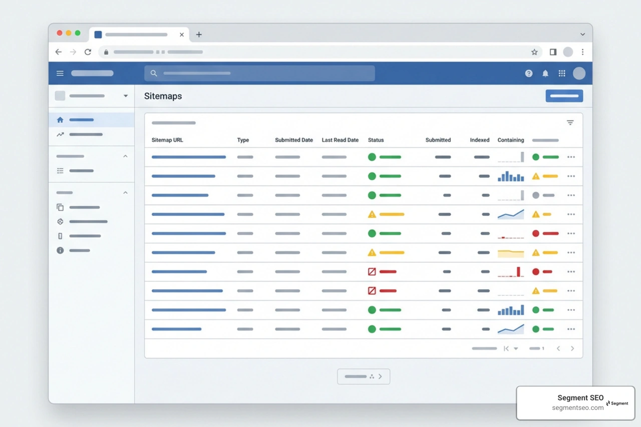 Google Search Console Sitemaps report management interface Google Search Console Sitemaps report management interface
