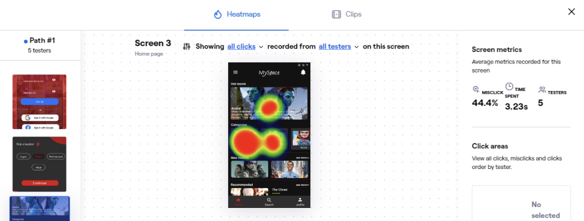 heatmaps in maze 