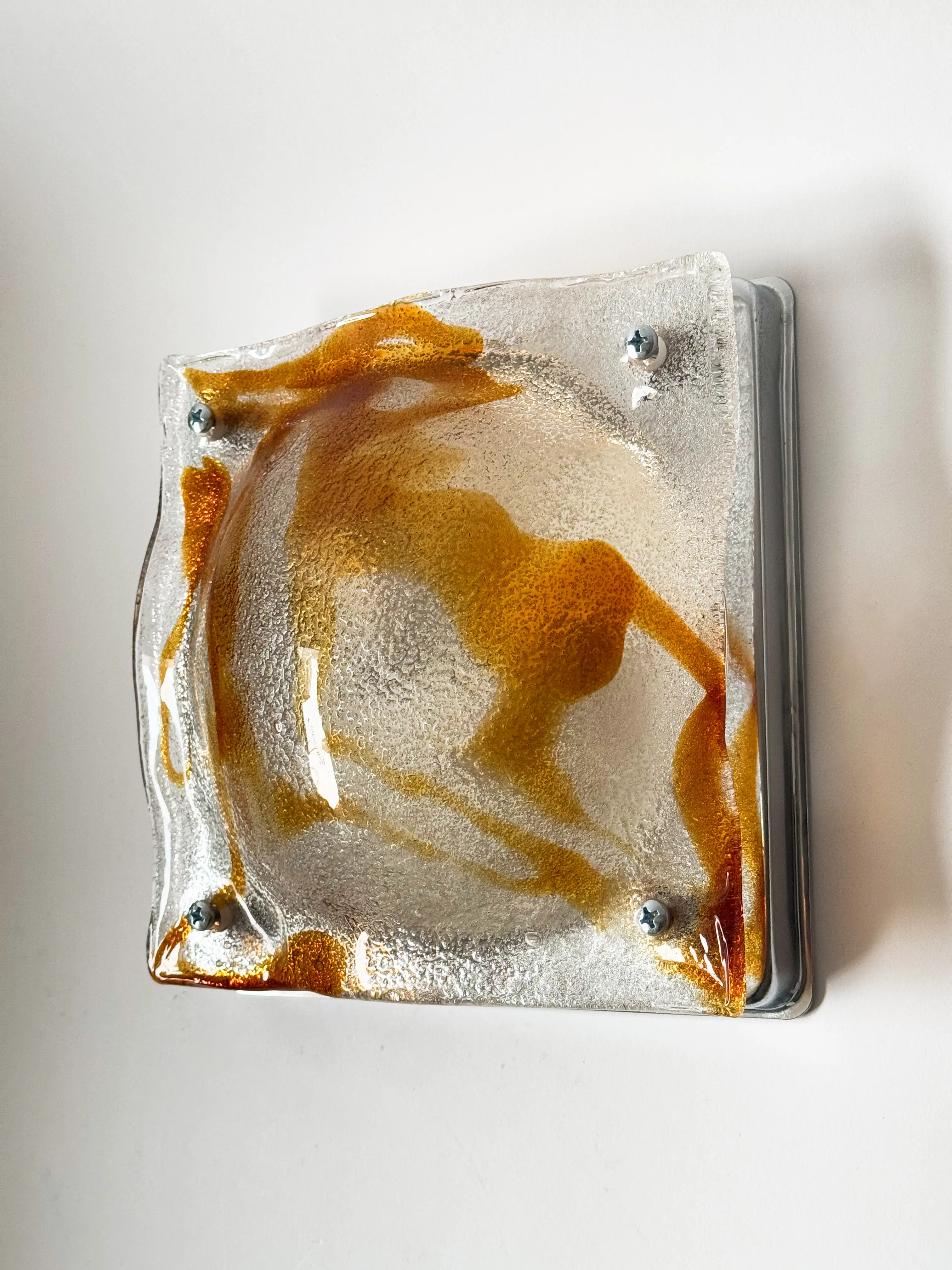 vintage murano valaisin lamppu seinälamppu wall sconce light mazzega