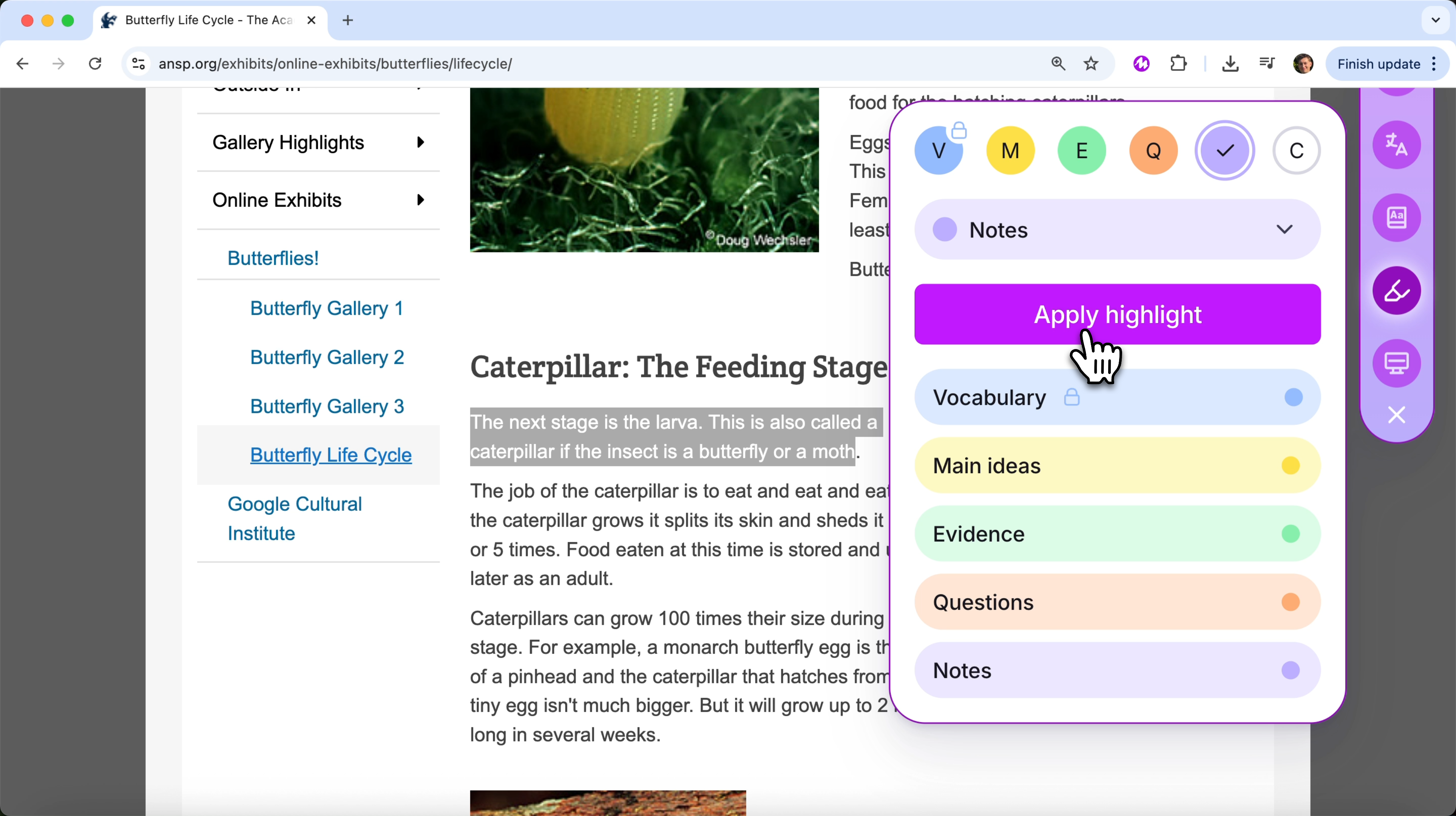 moteSidebar screenshot 2