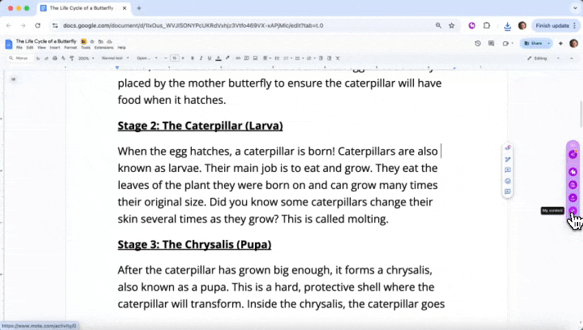 Content Library navigation screenshot