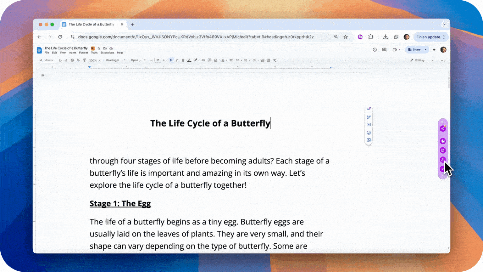 Audio Upload navigation screenshot