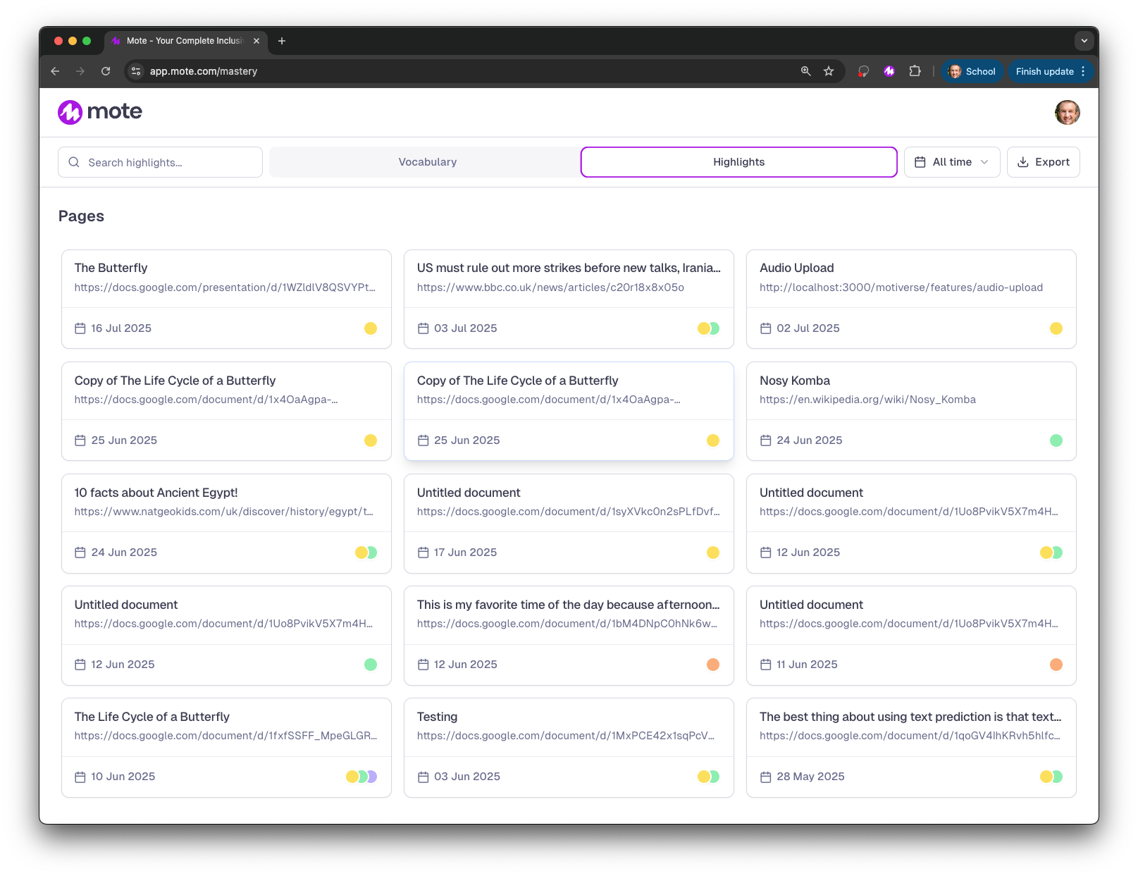 moteMastery screenshot 2