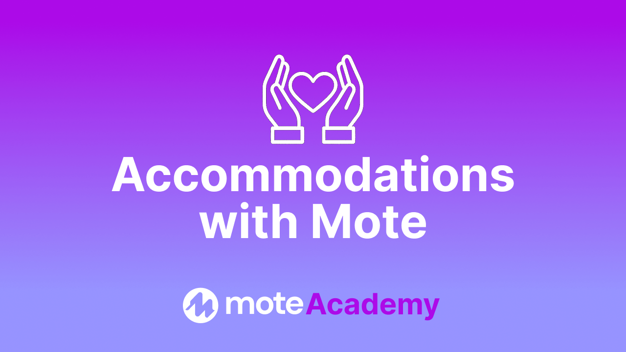 Accommodations with Mote