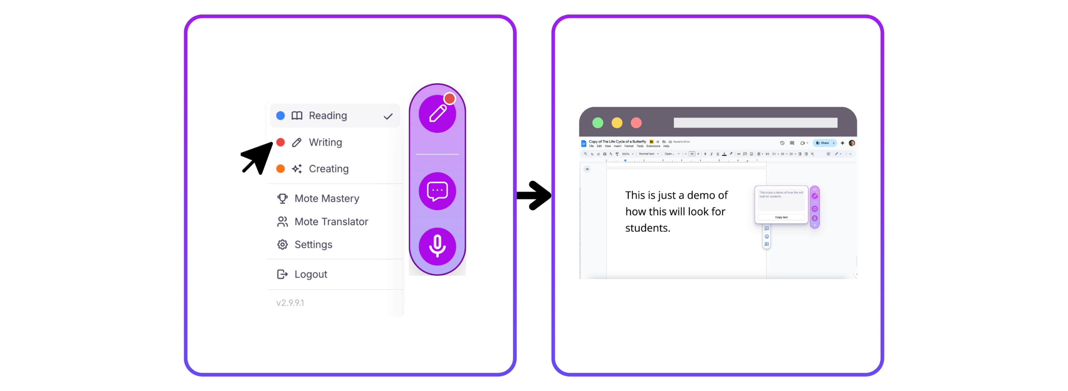 Selecting text to highlight