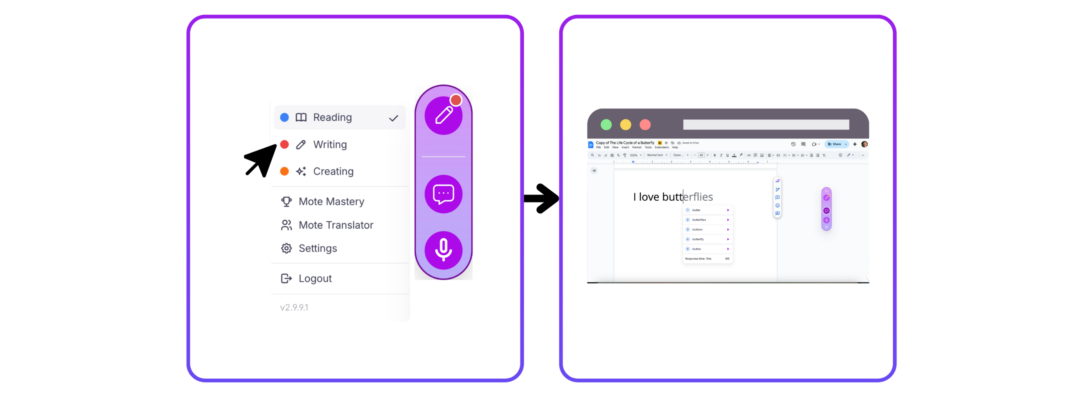 Selecting text to highlight