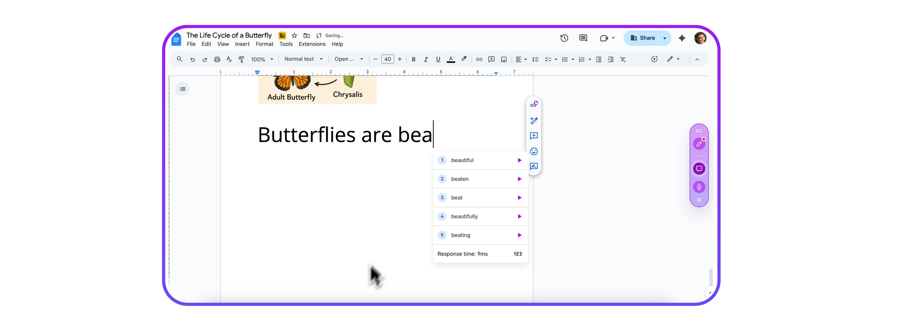 Text Prediction for Students