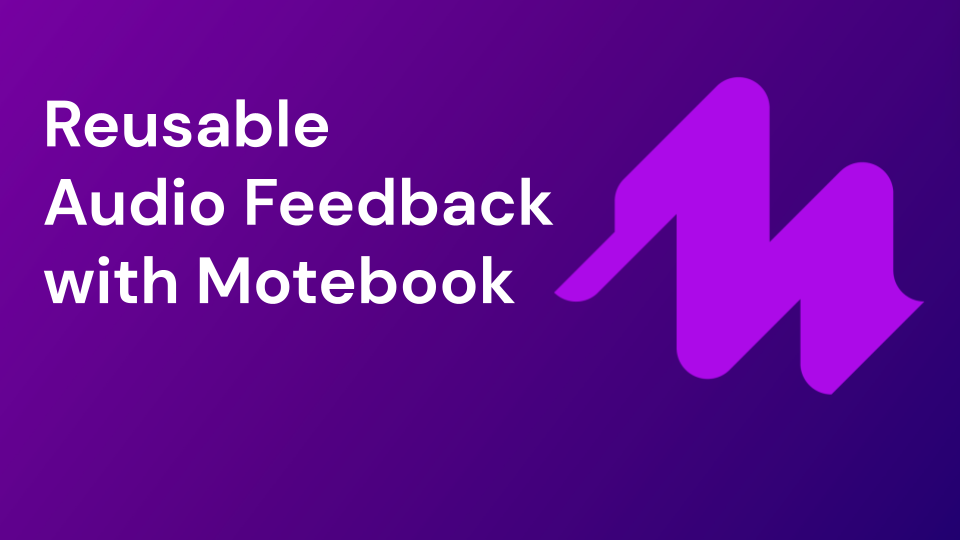 Building a Reusable Audio Feedback Library.