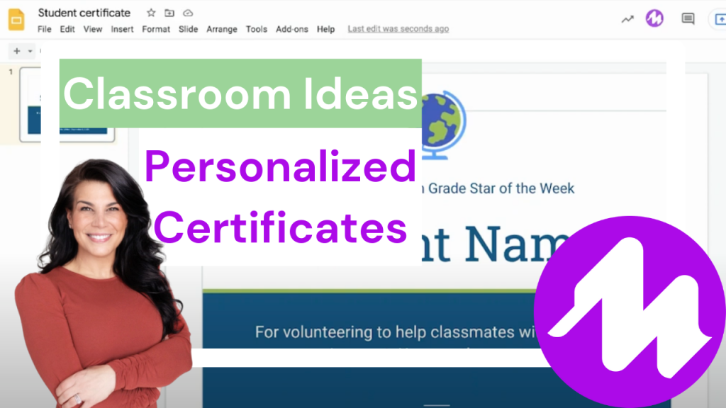 Personalize certificates with Mote + Slides.