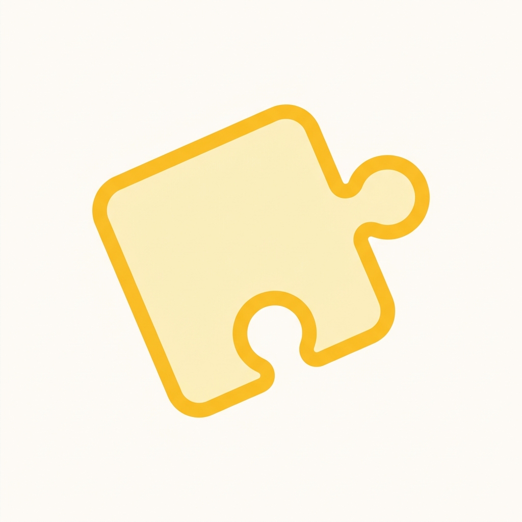 Gold concept illustration of a jigsaw puzzle piece representing native Google Workspace integration for Mote Read Aloud.