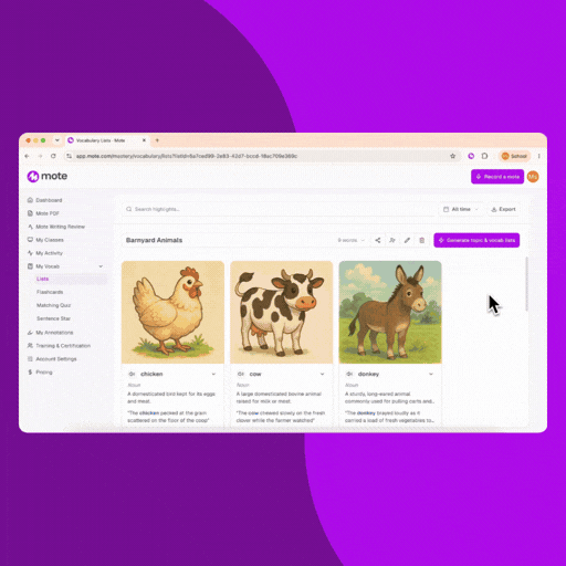 Mote Vocab Lists Are Now Yours to Edit