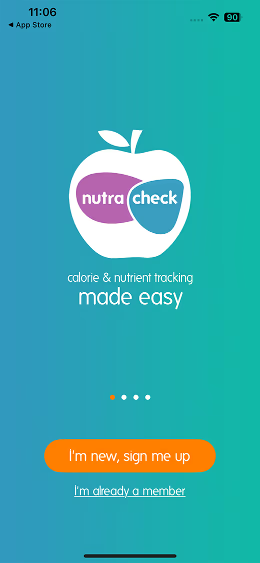 Calorie Counter + App Screen