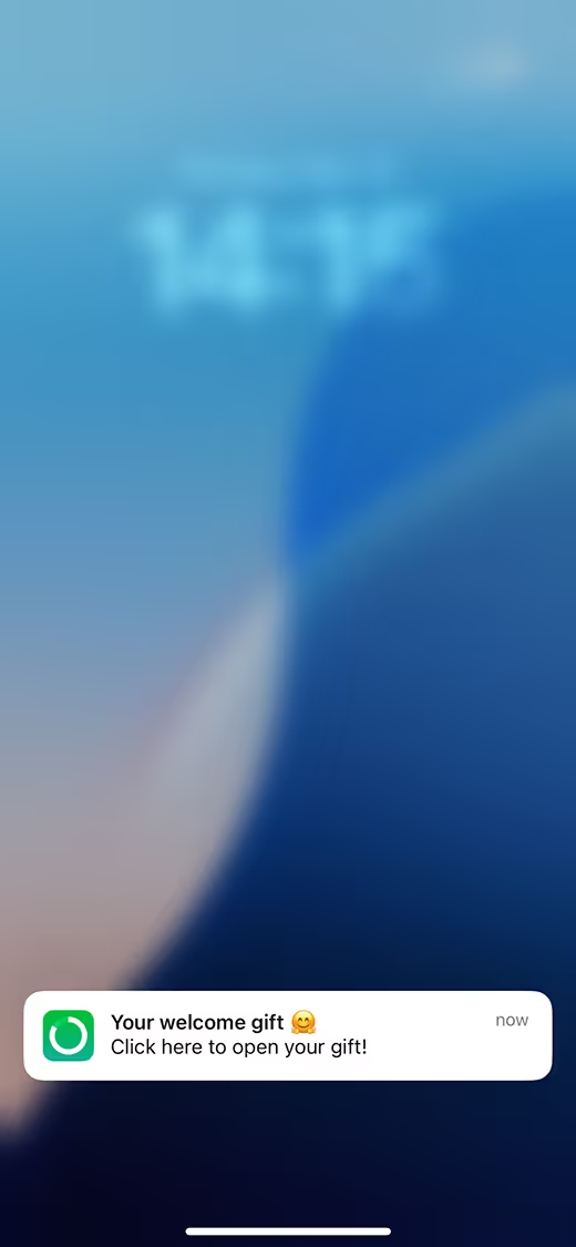 BodyFast's push notification