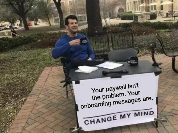 App Onboarding meme