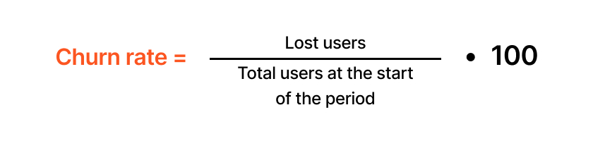 Churn rate formula