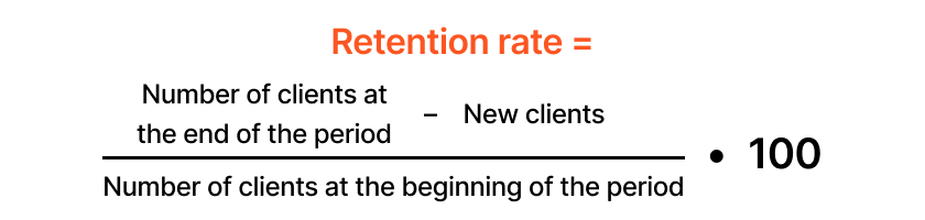 Retention rate formula