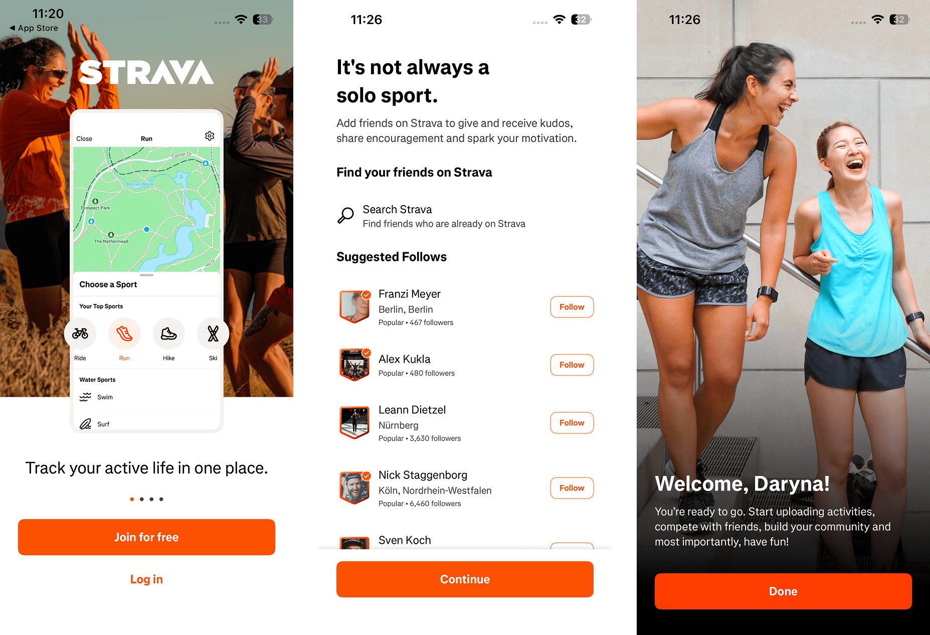 Community in app example