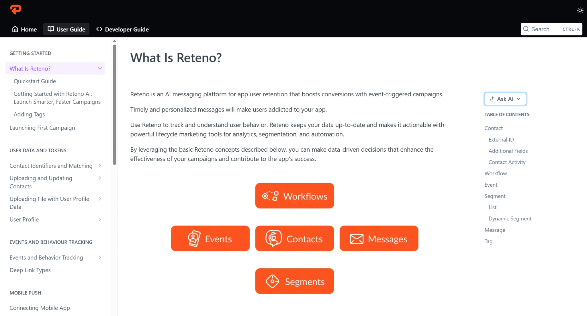 Knowledge Base Articles from Reteno