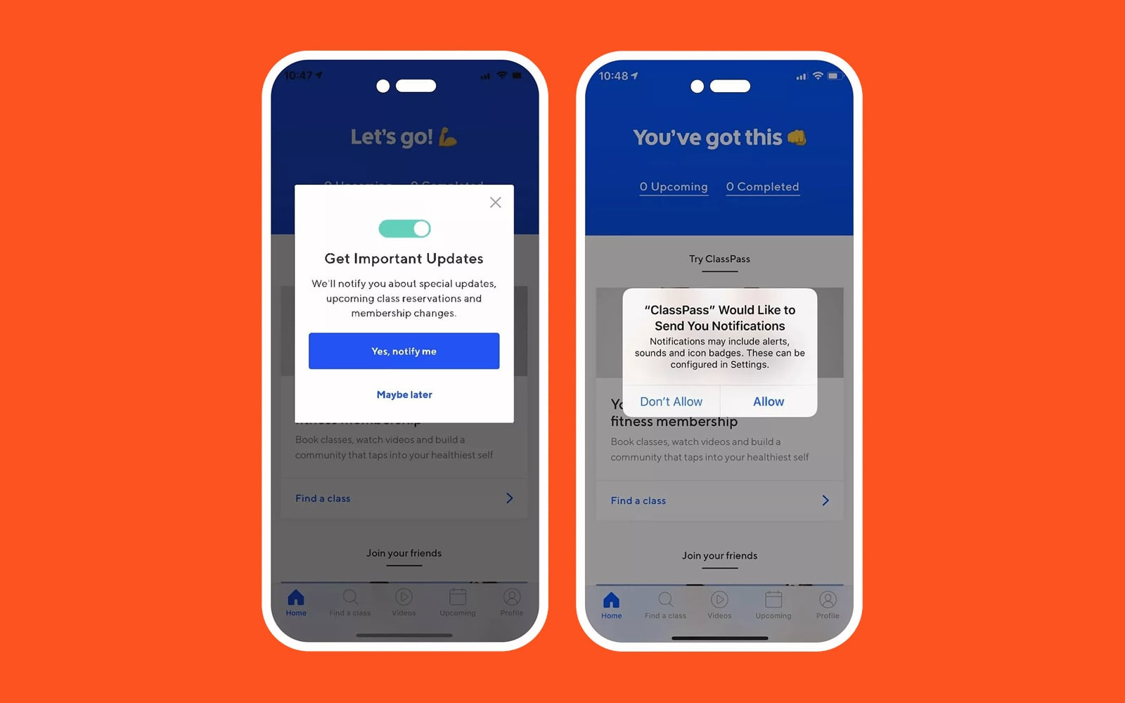 Asking for permission Mobile app