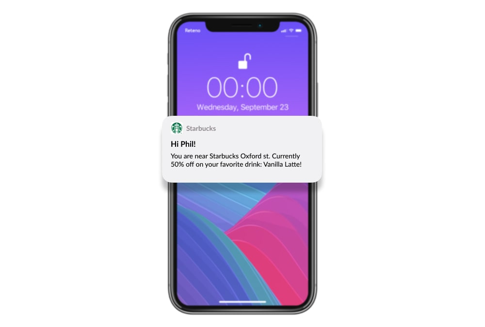 Mobile push geo-triggered and location-based notifications