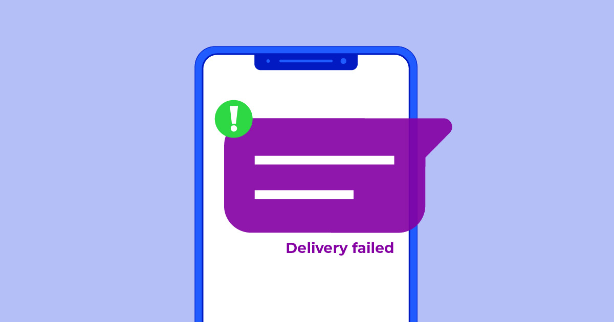 SMS delivery failure