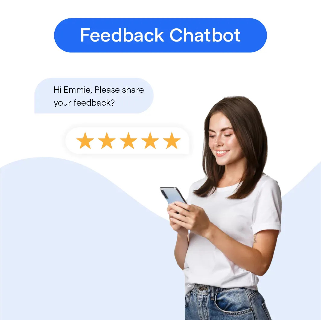 Chat bot feedback example