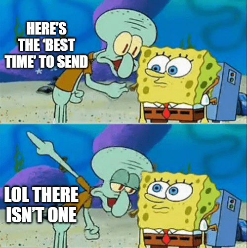 Best time for messaging meme