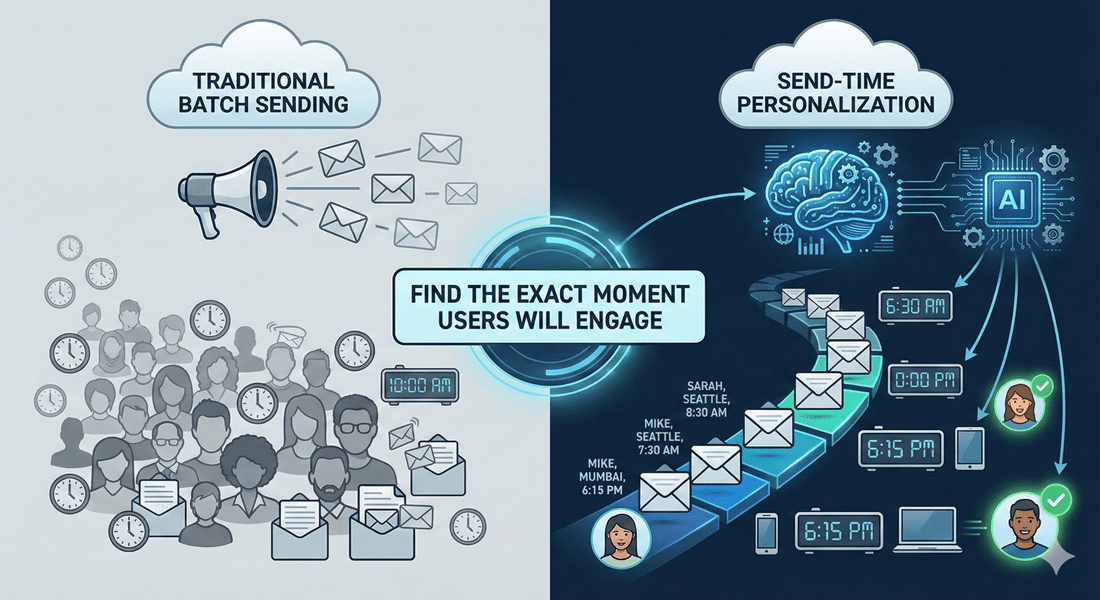 Send-Time Personalization in messaging