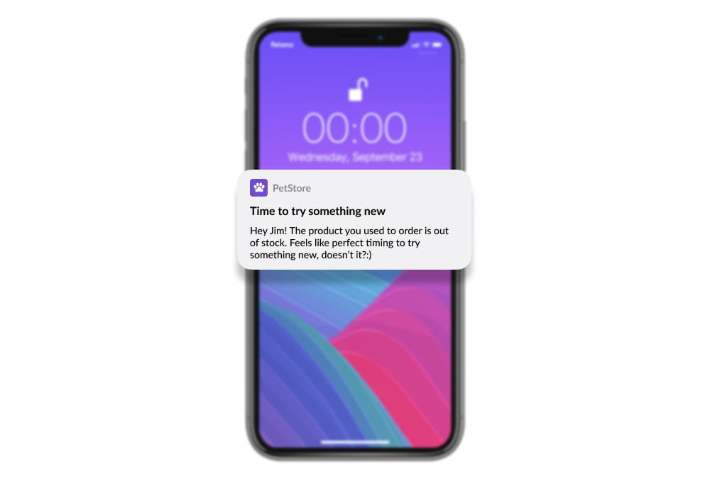 Event-Based mobile push example 1