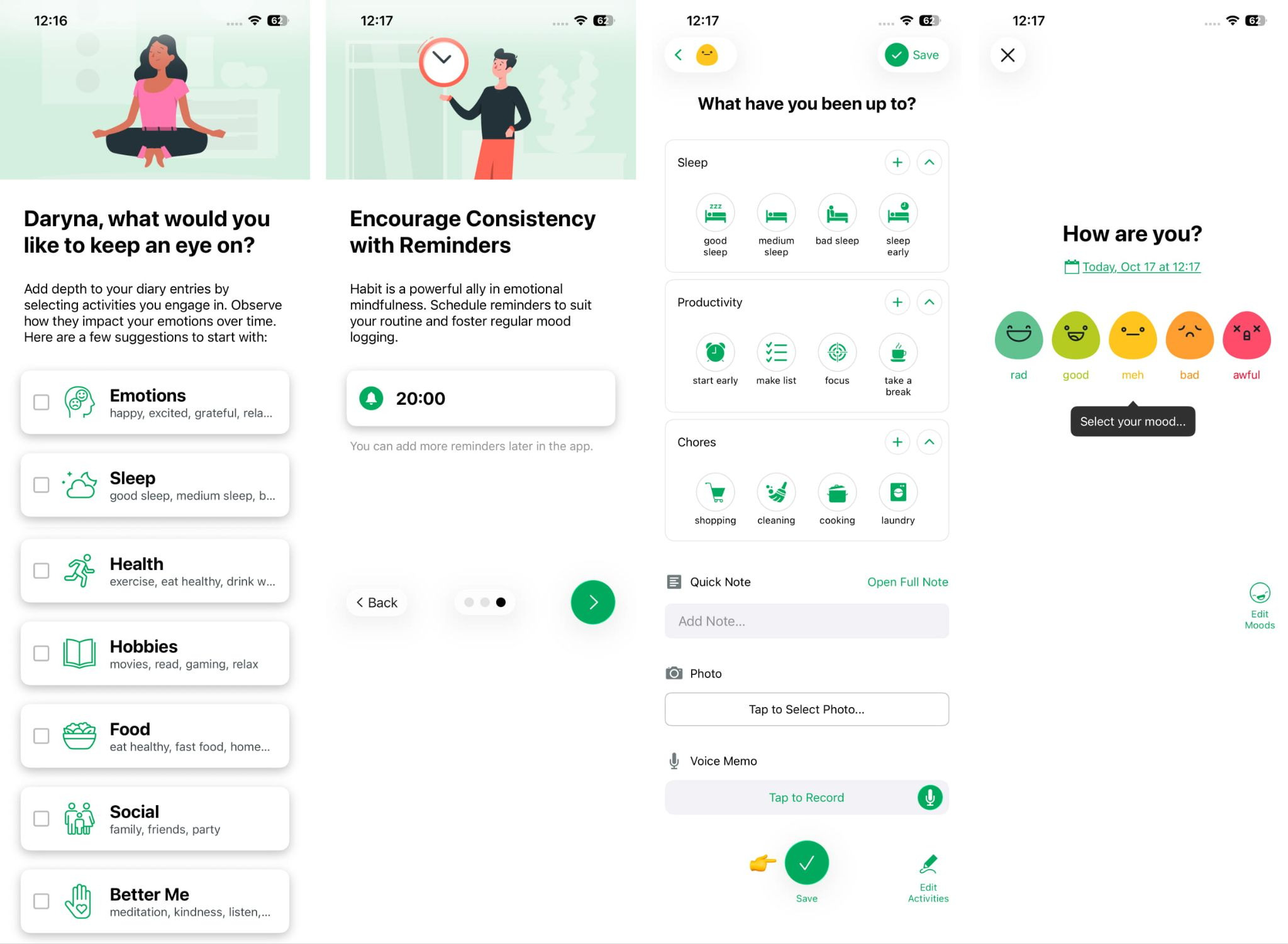 Onboarding flow optimization example 2