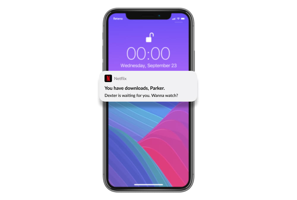 Behavior-Based Push Notification example