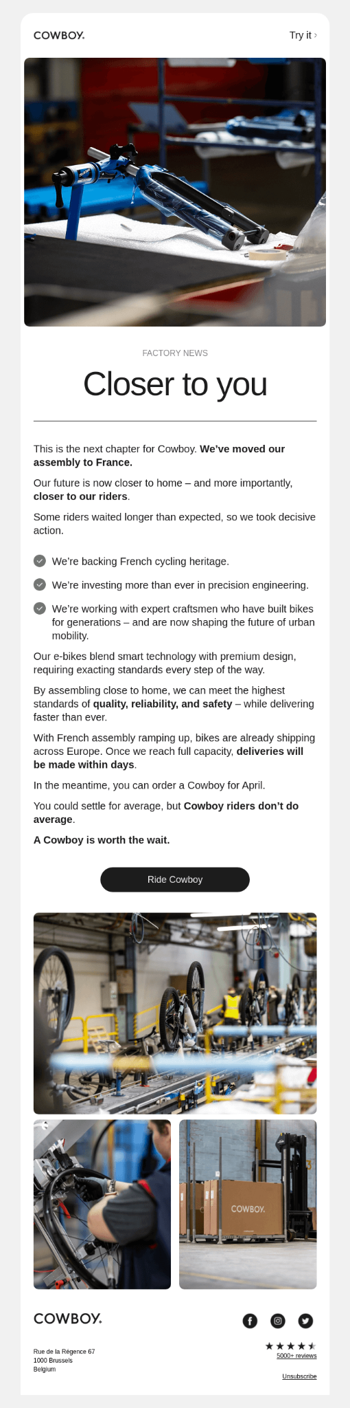 Cowboyemail example