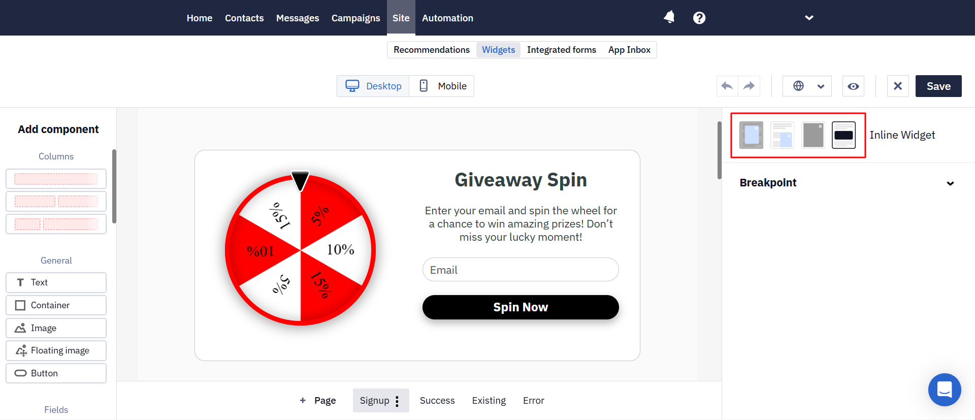 Widgets for your website and app