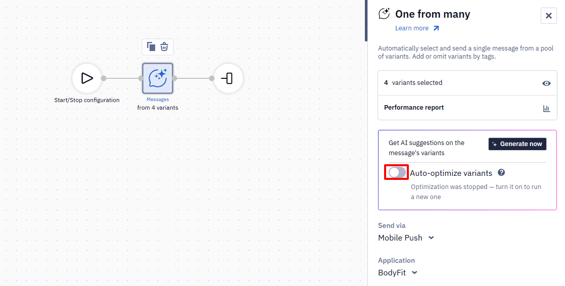 Reteno Workflow example