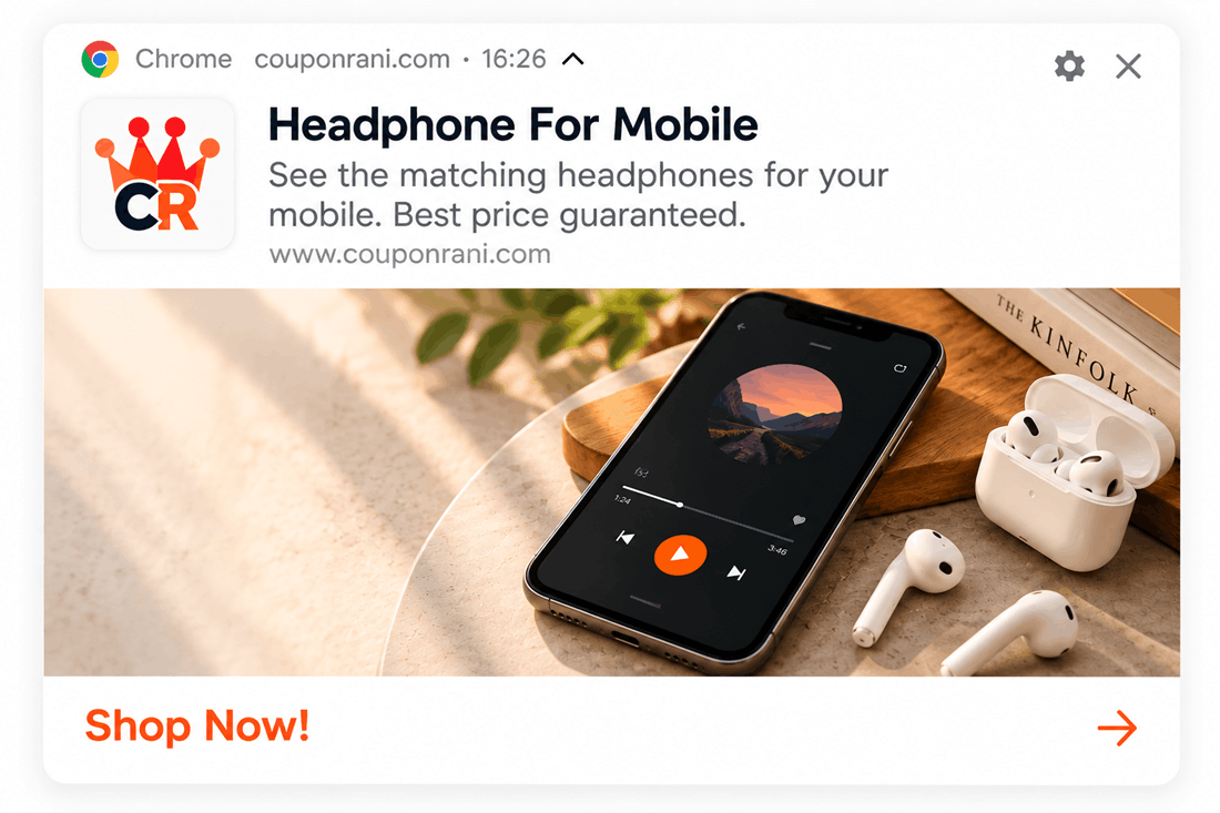 CouponRani Web push example