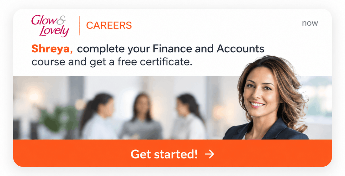 Glow & Lovely Leverages Account Creation Exemple of their push