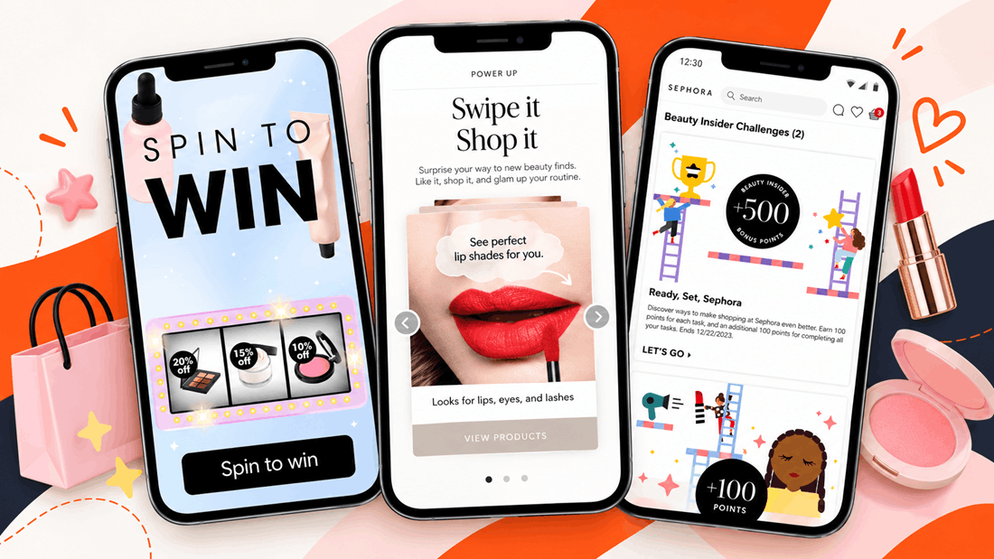 Mobile app gamification for Sephora