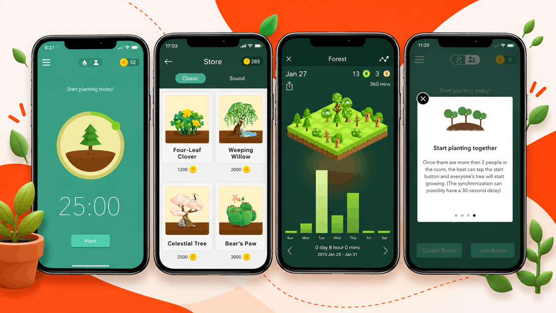 Forest app - gamification example