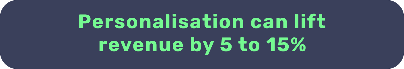 Personalisation statistic graphic