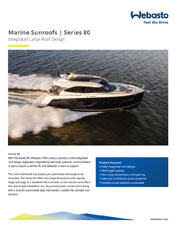 Marine Sunroofs Series 80