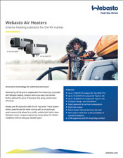 RV Air Heaters spec sheet