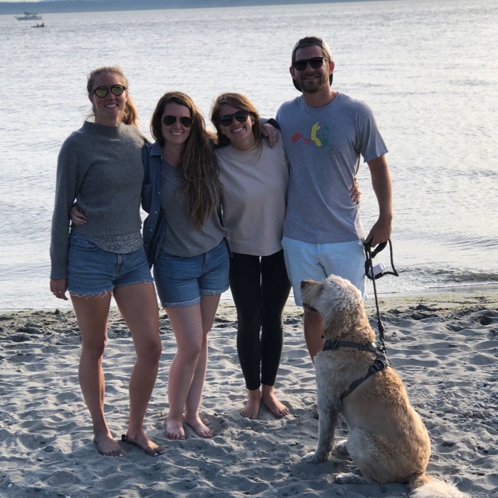 Friends at the beach.