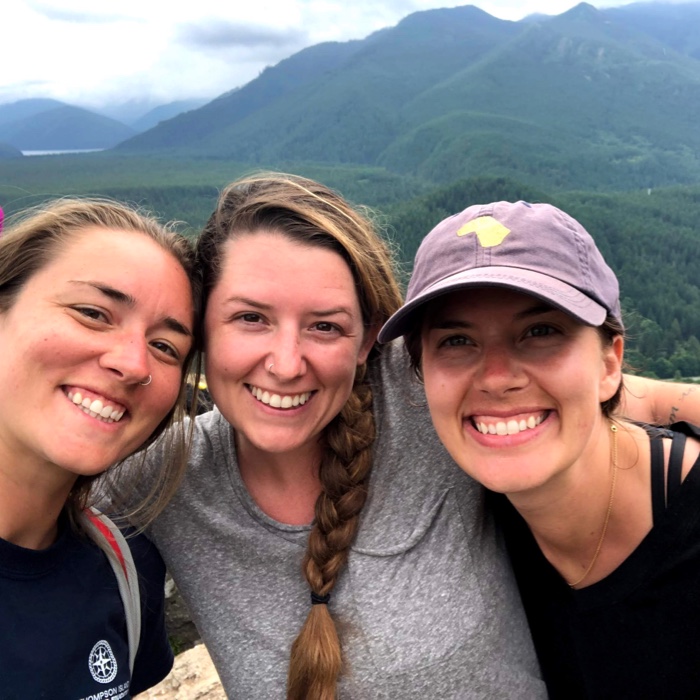 Amy at the top of Rattlesnake Ridge.