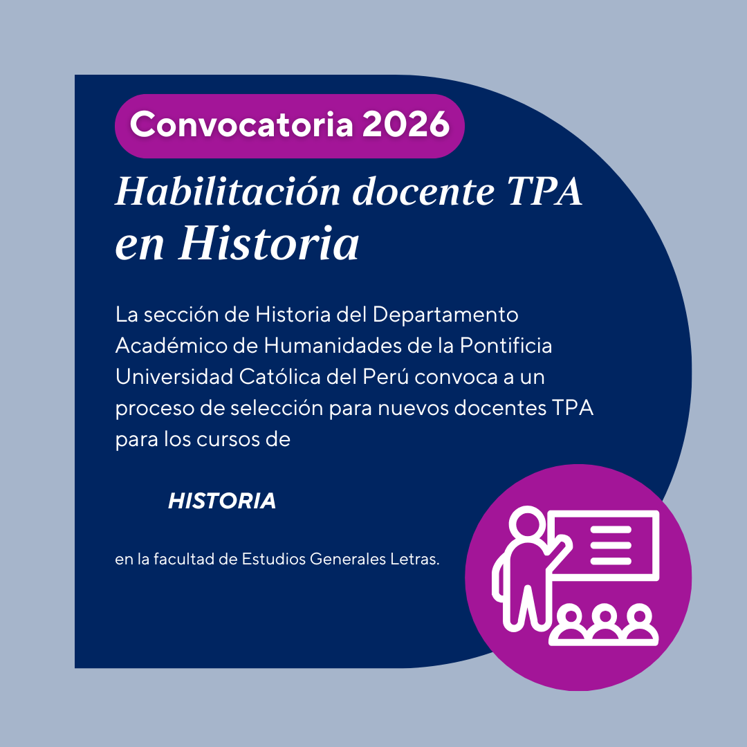 PROCESO DE HABILITACIÓN PARA LA DOCENCIA TPA EN HISTORIA  - CONVOCATORIA 2026 -