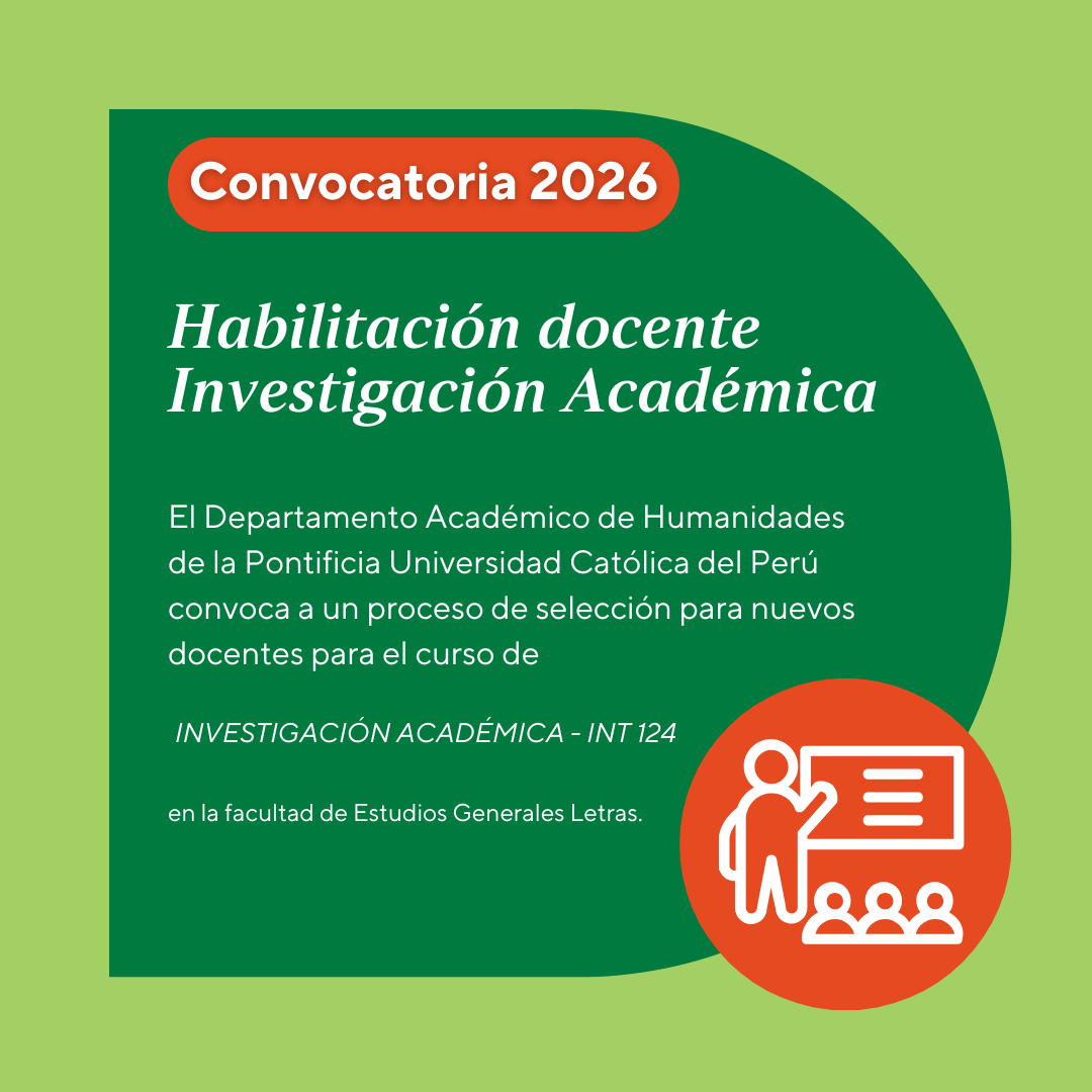 HABILITACIÓN DOCENTE  – INVESTIGACIÓN ACADÉMICA (INT124)