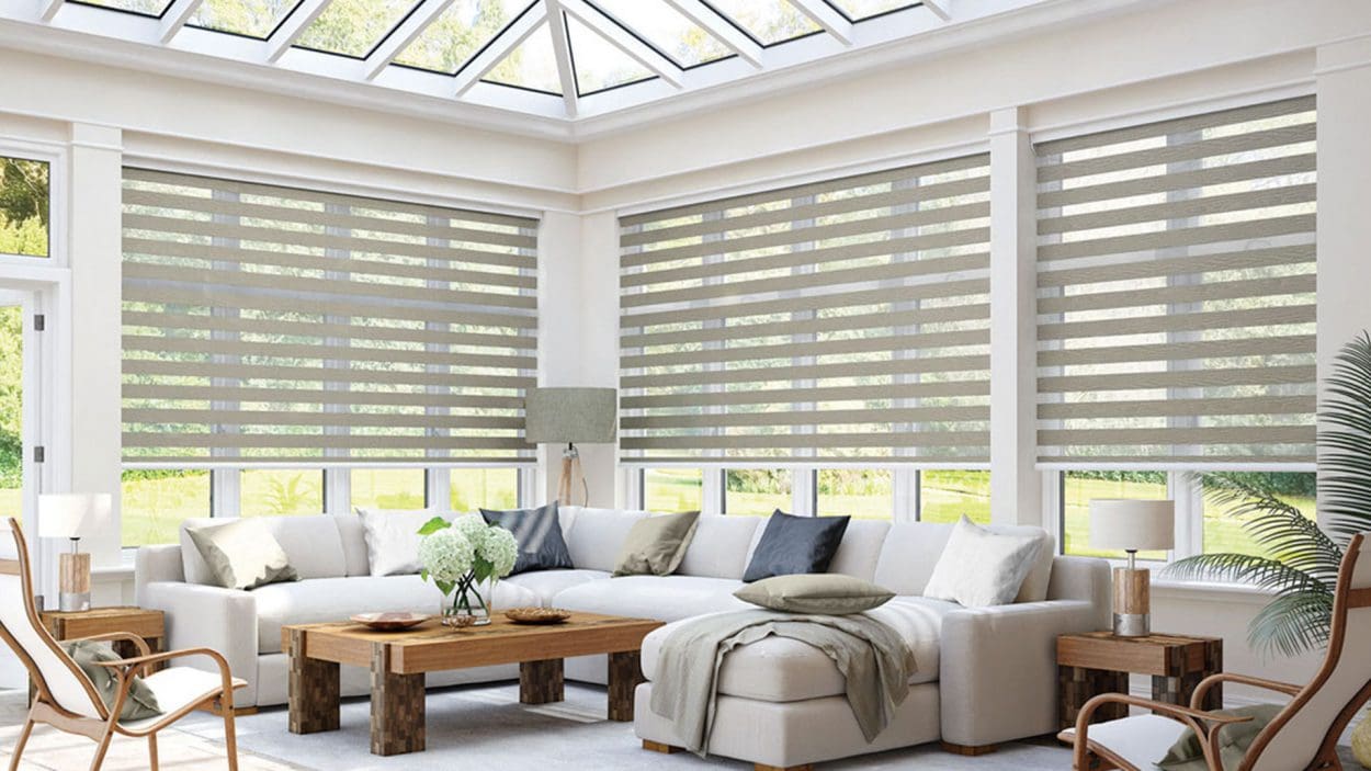 Vision blinds in conservatory