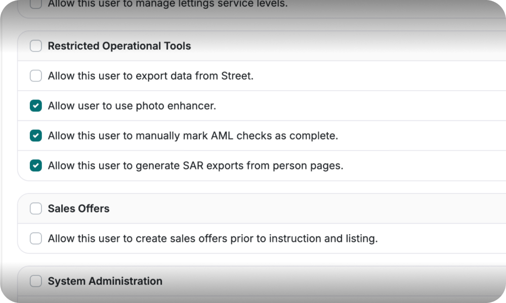 Full control over who can perform high-impact tasks.