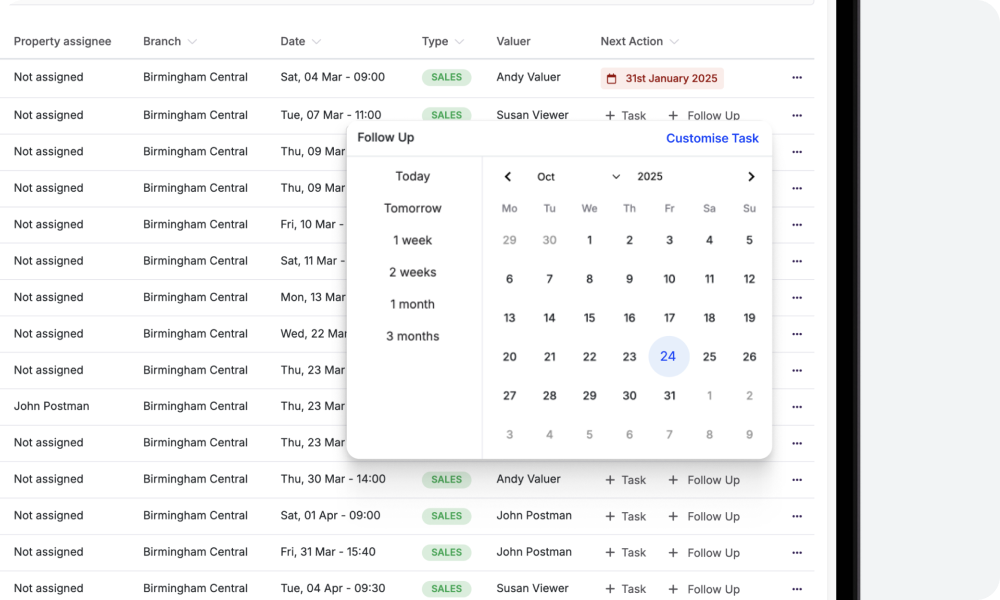 Update tasks in fewer clicks.